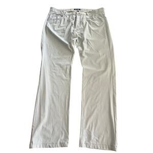 Ballin Men's Ivory Twill Stretch Performance Comfort Straight Jeans 38